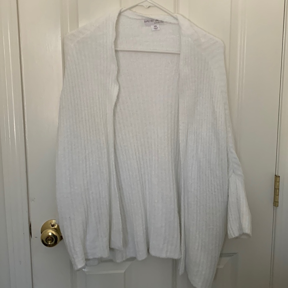 Barefoot Dreams White CozyChic Shawl (S/M)